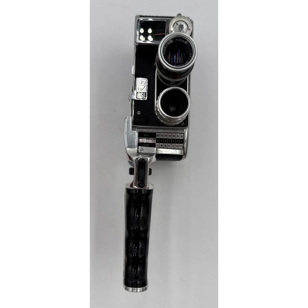 VTG BOLEX B8SL 8mm Movie Camera w/ Handle‎ Pistol With Case